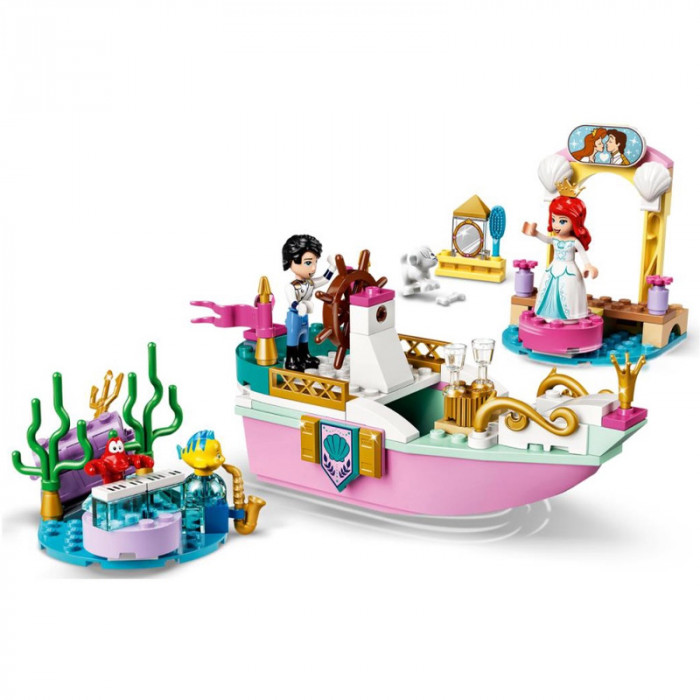 Конструктор аналог Lego Disney Princess 43191 Праздничный корабль Ариэль 60003