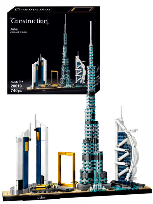 Конструктор аналог Лего Архитектура 21052: Дубай 20019