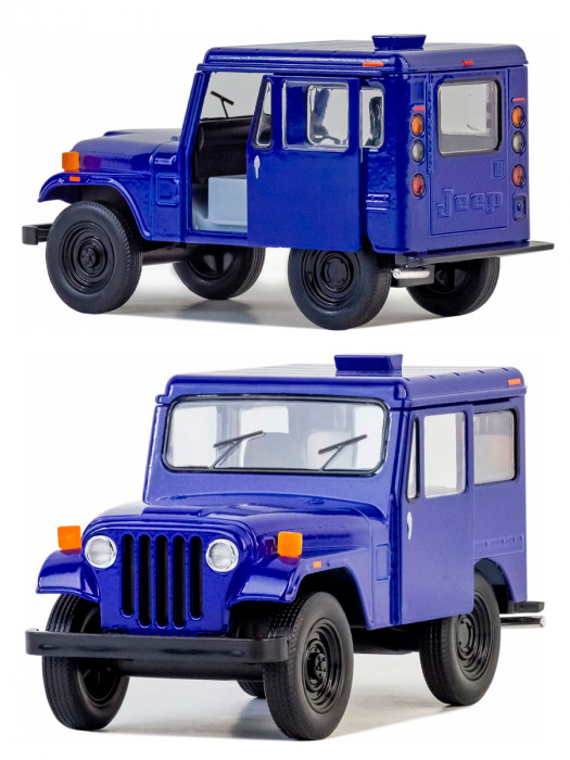 Металлическая машинка Kinsmart 1:26 «1971 Jeep DJ-5B (Dispatcher)» инерционная, синяя KT5433D-3