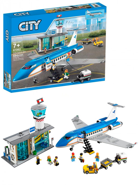 Конструктор аналог Lego City 60104 Пассажирский терминал аэропорта 61002