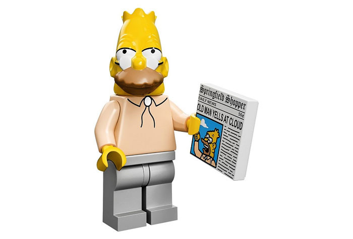 71005-06 Grampa Simpson - Коллекционная минифигурка Лего Симпсоны 71005-06 71005-06