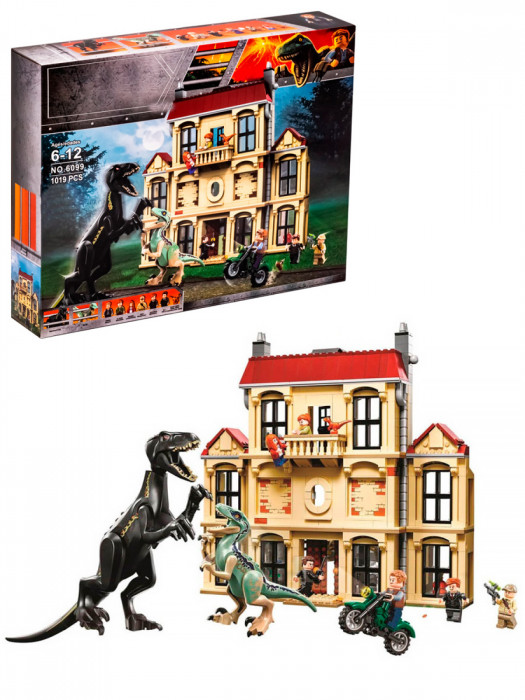 Конструктор аналог Lego Jurassic World 75930 Нападение Индораптора в поместье Локвуд 6099