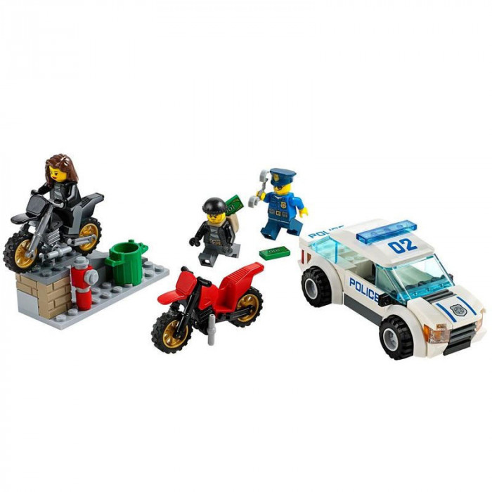 Конструктор BELA аналог Lego City 60042 Погоня за воришками-байкерами 10417