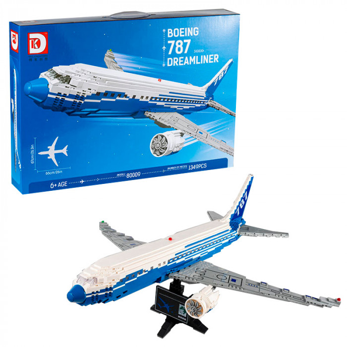Конструктор DK Пассажирский самолёт Boeing 787 Dreamliner 80009
