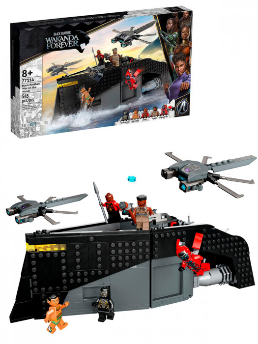 Конструктор аналог Lego Super Heroes 76214 Чёрная Пантера: Битва на воде 77214