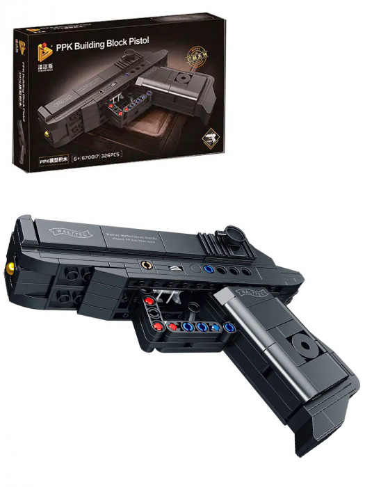 Конструктор Panlos Brick Пистолет Walther PPK 670017