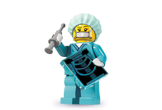 8827_12 Хирург - Коллекционная минифигурка Лего - серия 6 8827-12 8827-12