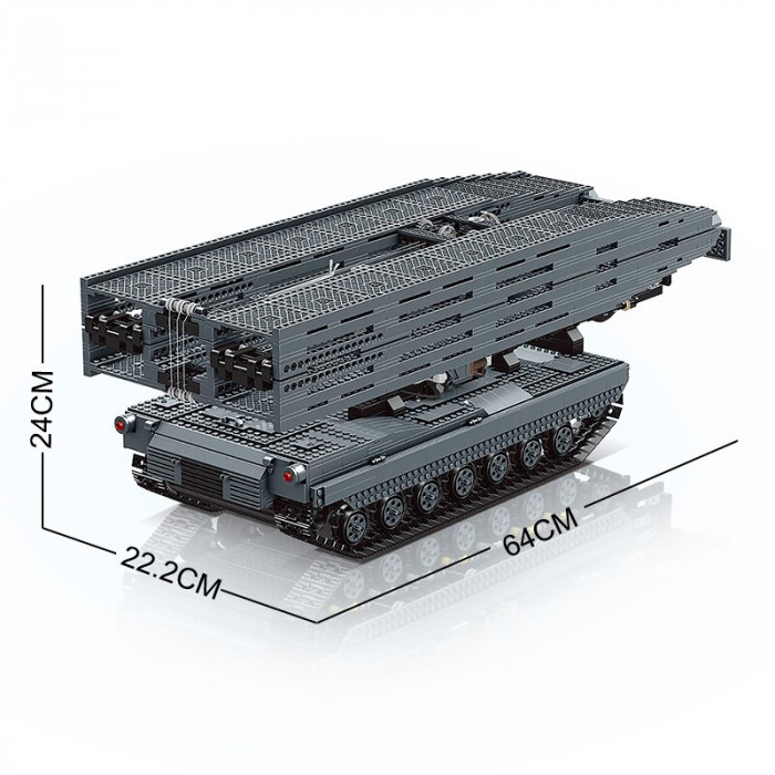 Конструктор Mould King Танк Ultimate Abrams с мостовым слоем AVLB на радиоуправлении 20002