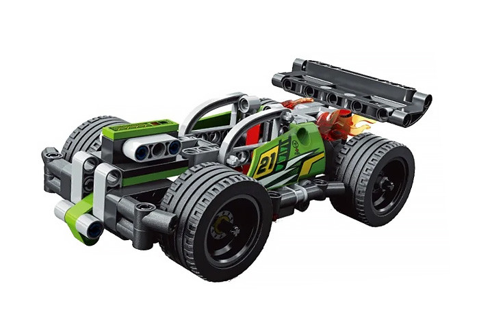 Конструктор Decool аналог LEGO 42072 Зелёный гоночный автомобиль 3421