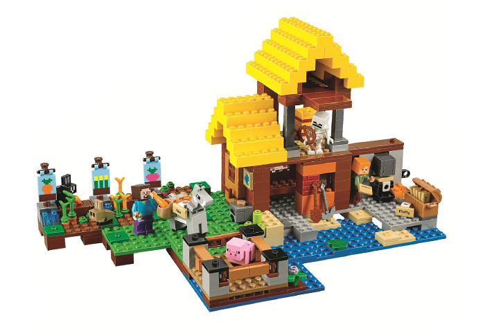 Конструктор аналог Lego Minecraft 21144 Фермерский коттедж 10813