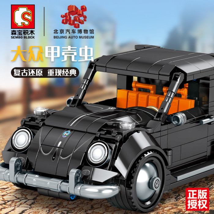 Конструктор Sembo Block Пекинский автомузей: Volkswagen Beetle 701809