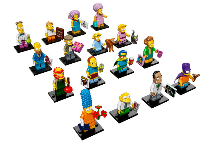 71009-ALL Полный Комплект (16 шт) коллекционных минифигурок Лего Симпсоны - серия 2 71009-ALL 71009-ALL