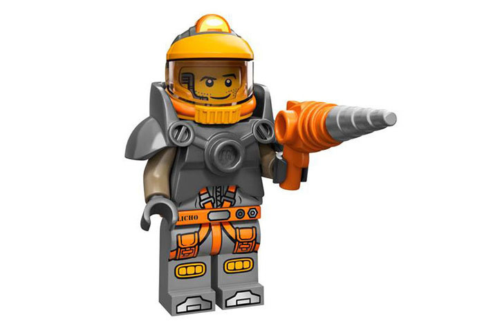71007-06 Космический шахтёр - Коллекционная минифигурка Лего - серия 12 71007-06 71007-06