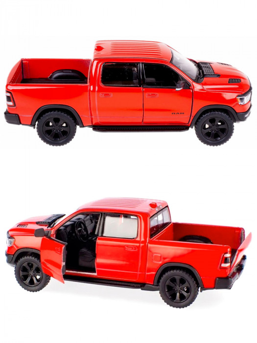 Металлическая машинка Kinsmart 1:46 «2019 Dodge RAM 1500» инерционная, красная KT5413D-1