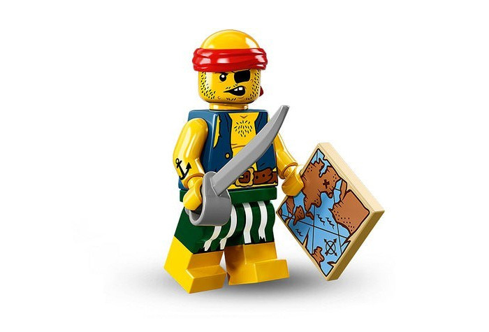71013-09 Пират-головорез - Коллекционная минифигурка Лего - серия 16 71013-09 71013-09