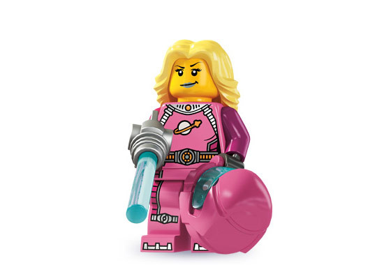 8827_16 Межгалактическая девушка - Коллекционная минифигурка Лего - серия 6 8827-16 8827-16