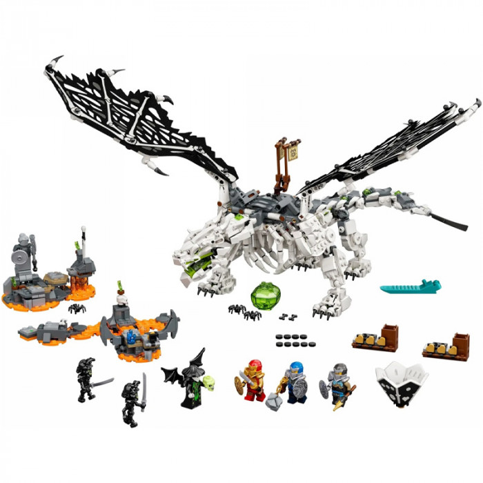 Конструктор аналог Lego Ninjago 71721 Дракон чародея-скелета 11556