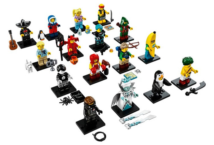 71013-ALL Полный Комплект (16 шт) коллекционных минифигурок Лего - серия 16 71013-ALL 71013-ALL