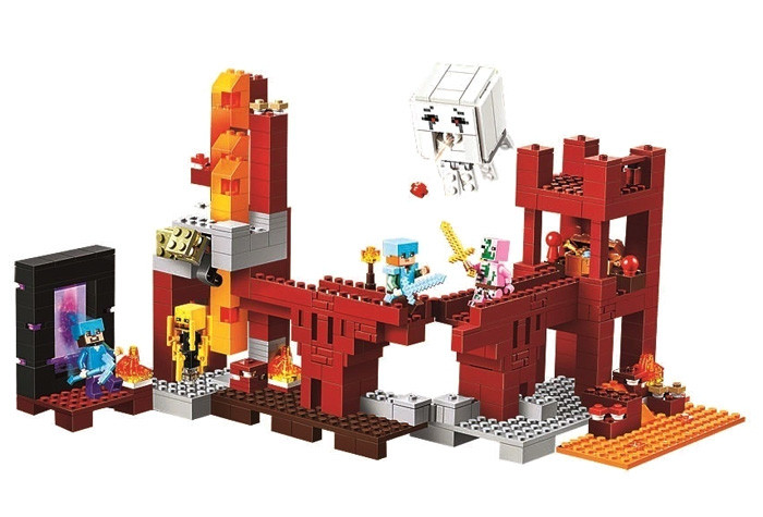 Конструктор BELA аналог Lego Minecraft 21122 Подземная крепость 10393