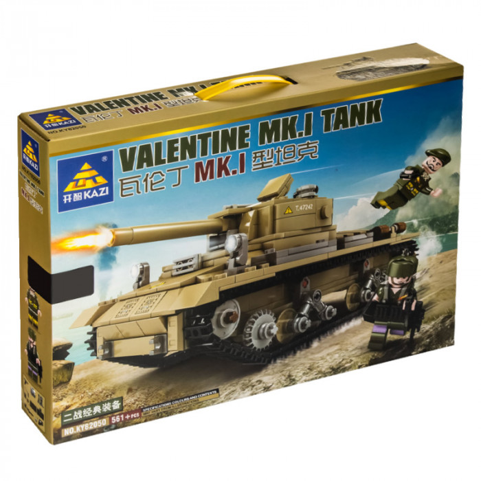 Конструктор KAZI Британский пехотный танк Valentine Mk.1 KY82050