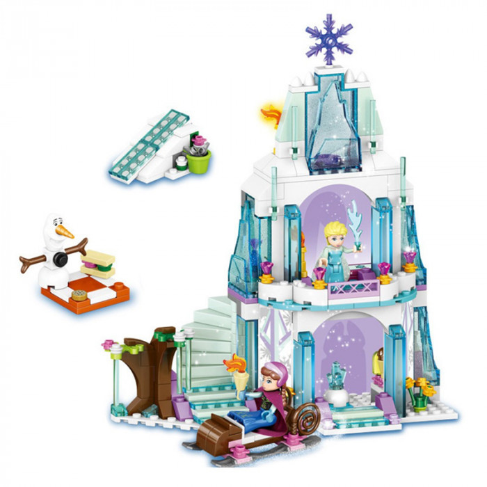 Конструктор BELA аналог Lego Disney Princess 41062 Ледяной замок Эльзы  10435