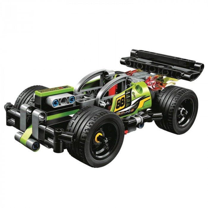 Конструктор аналог Лего Техник 42072 Зелёный гоночный автомобиль 10820