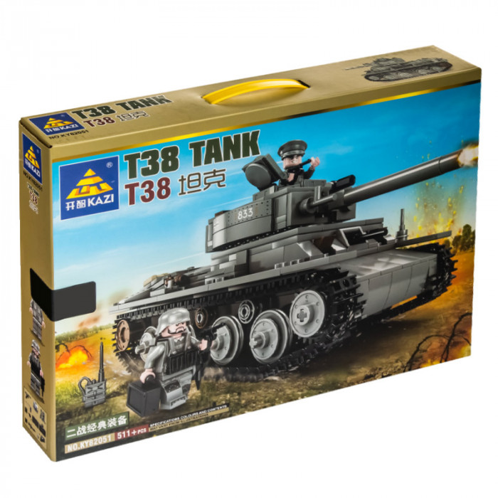 Конструктор KAZI Немецкий легкий танк Pz-38(t) KY82051