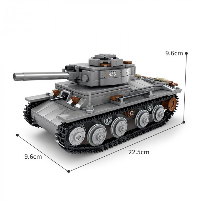 Конструктор KAZI Немецкий легкий танк Pz-38(t) KY82051