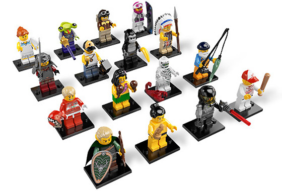 8803_ALL Полный Комплект (16 шт) коллекционных минифигурок Лего - серия 3 8803_ALL 8803_ALL