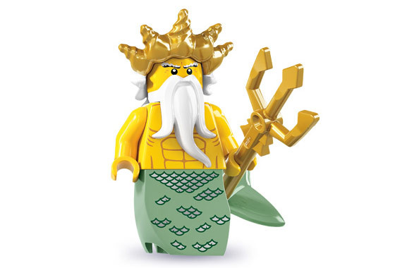 8831_06 Царь Нептун - Коллекционная минифигурка Лего - серия 7 8831-06 8831-06