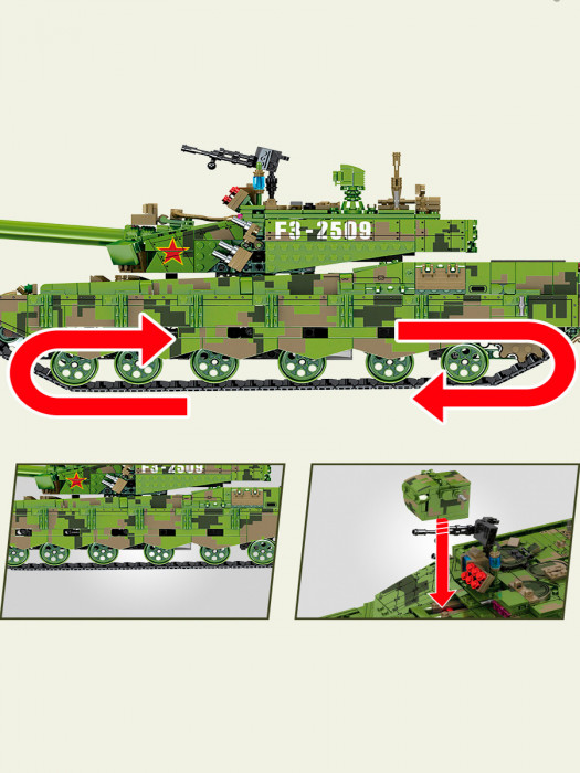 Конструктор Sembo Block Танк Type 99A на радиоуправлении 705021