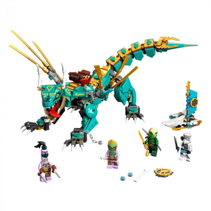 Конструктор аналог Lego Ninjago 71746 Дракон из джунглей 60038