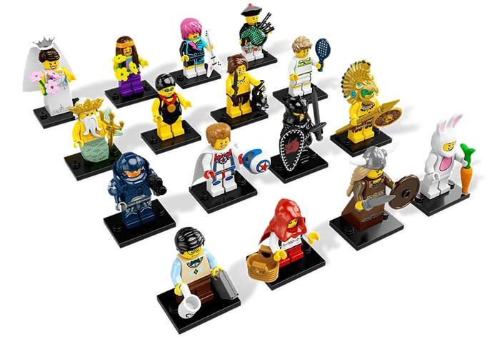 8831_ALL Полный Комплект (16 шт) коллекционных минифигурок Лего - серия 7 8831_ALL 8831_ALL
