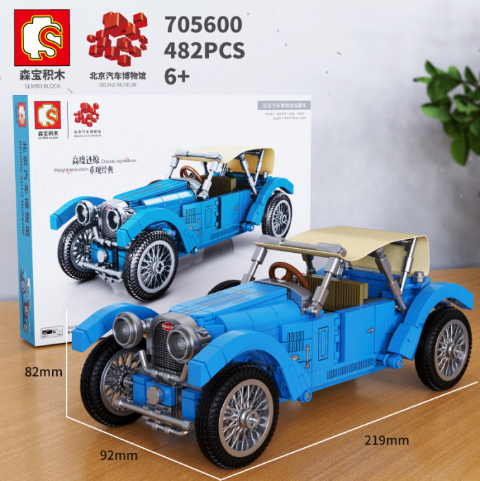 Конструктор Sembo Block Пекинский автомузей: Bugatti T38A 705600