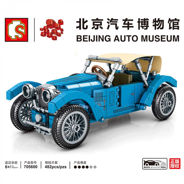 Конструктор Sembo Block Пекинский автомузей: Bugatti T38A 705600