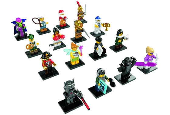 8833_ALL Полный Комплект (16 шт) коллекционных минифигурок Лего - серия 8 8833-ALL 8833-ALL
