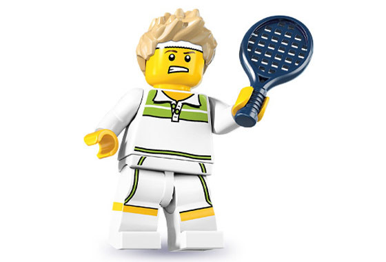 8831_11 Первоклассный теннисист - Коллекционная минифигурка Лего - серия 7 8831-11 8831-11