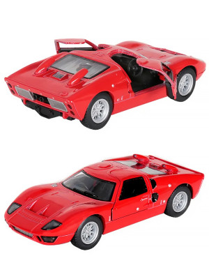 Металлическая машинка Kinsmart 1:32 «1966 Ford GT40 MKII» инерционная, красная