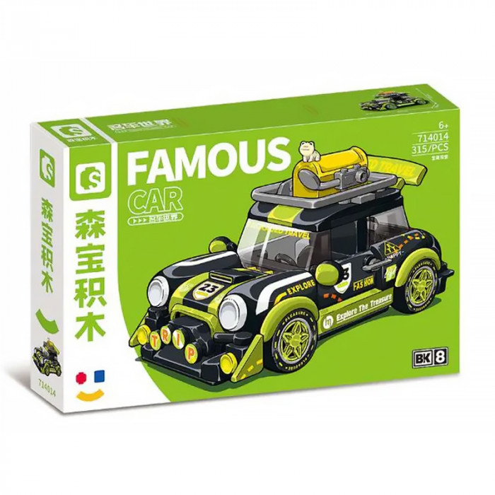 Конструктор Sembo Block Зеленый спорткар Packaged Travel 714014