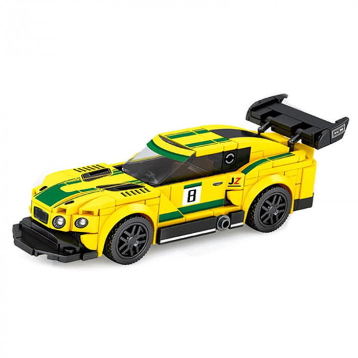 Конструктор Sembo Block Гоночный автомобиль: жёлтый 5078