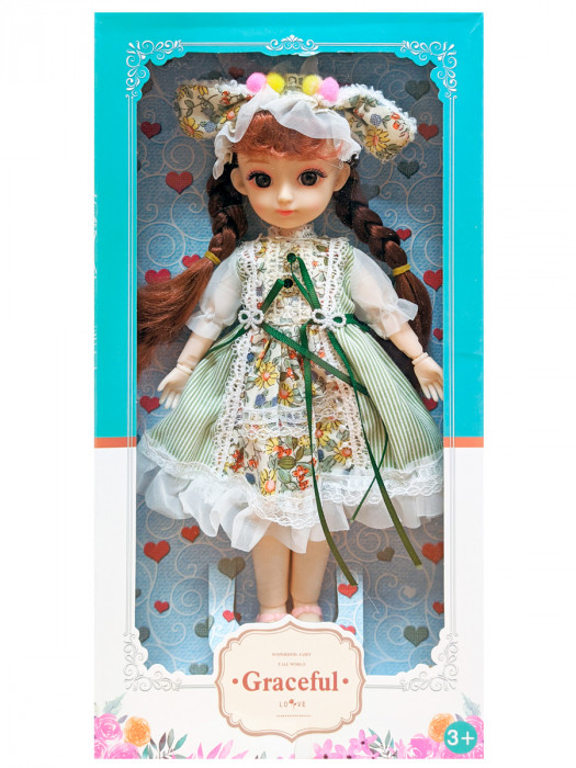 Кукла шарнирная Graceful в летнем платье YX209-4