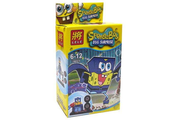 Минифигурки LELE Спанч Боб (Sponge Bob) - Супергерой Губка Боб 78023-2