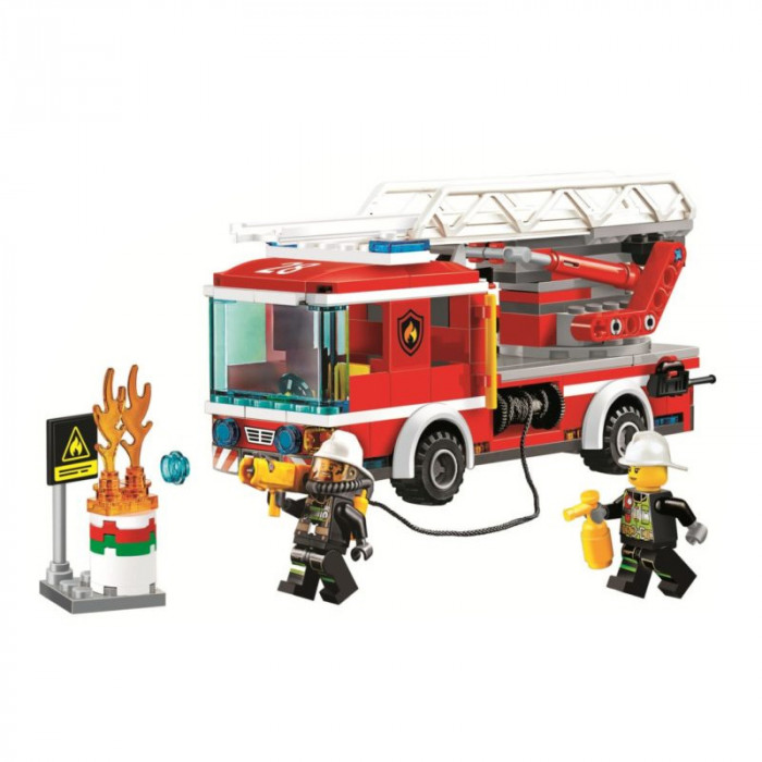 Конструктор аналог Lego City 60107 Пожарный автомобиль с лестницей 10828