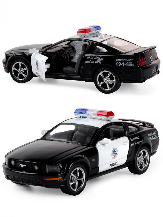 Металлическая машинка Kinsmart 1:38 «2006 Ford Mustang GT (Полиция)» инерционная KT5091DP
