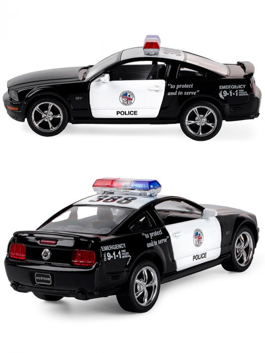 Металлическая машинка Kinsmart 1:38 «2006 Ford Mustang GT (Полиция)» инерционная KT5091DP