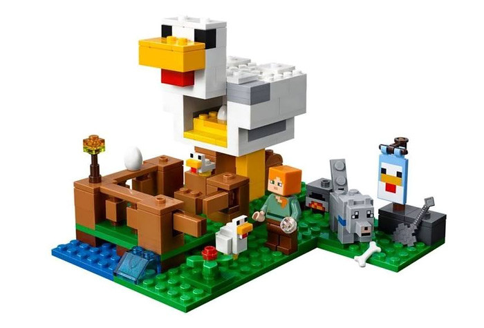 Конструктор аналог Lego Minecraft 21140 Курятник 10809