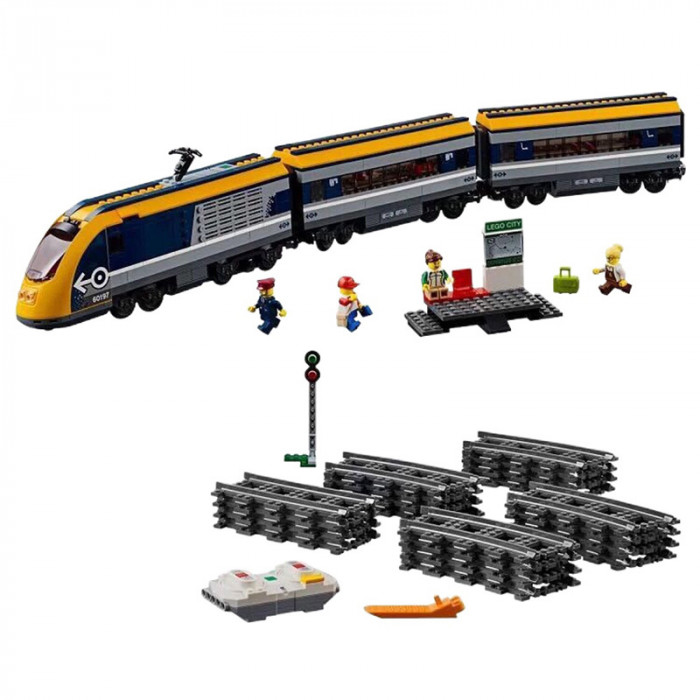 Конструктор Lion King аналог Lego City 60197 Пассажирский поезд 180038