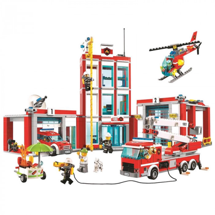 Конструктор аналог Lego City 60110 Пожарная часть 10831