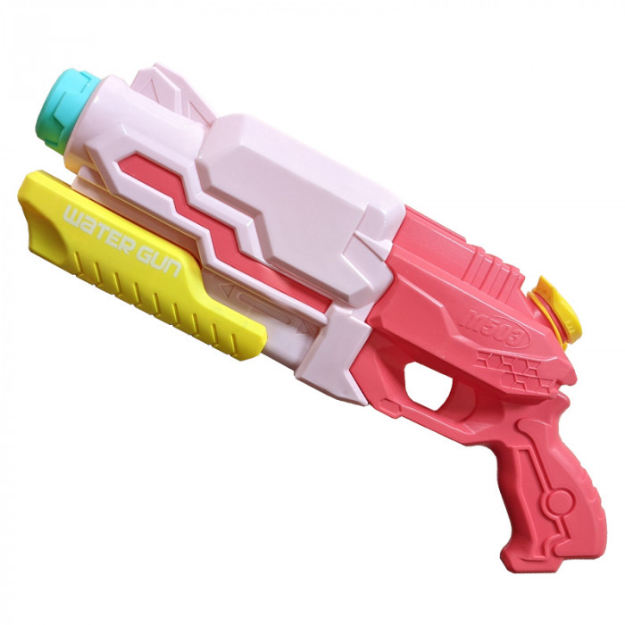 Водный бластер с помпой «Water Gun» 43 см, цвет розовый M503J-1
