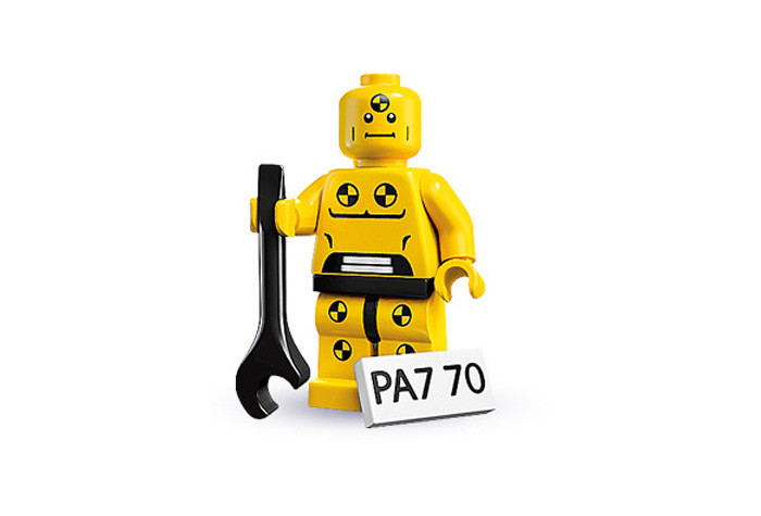 8683-08 Манекен для испытаний - Коллекционная минифигурка Лего - серия 01 8683-08 8683-08